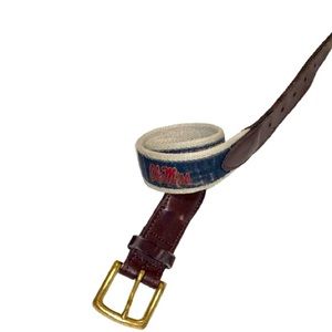 Vineyard Vines boys Sz 24 Ole Miss Belt youth size M